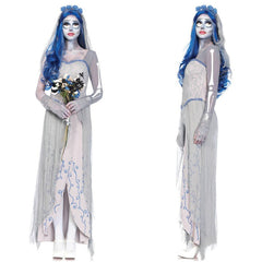 Corpse Bride Kleid Brautkleid Halloween Karneval Kostüm