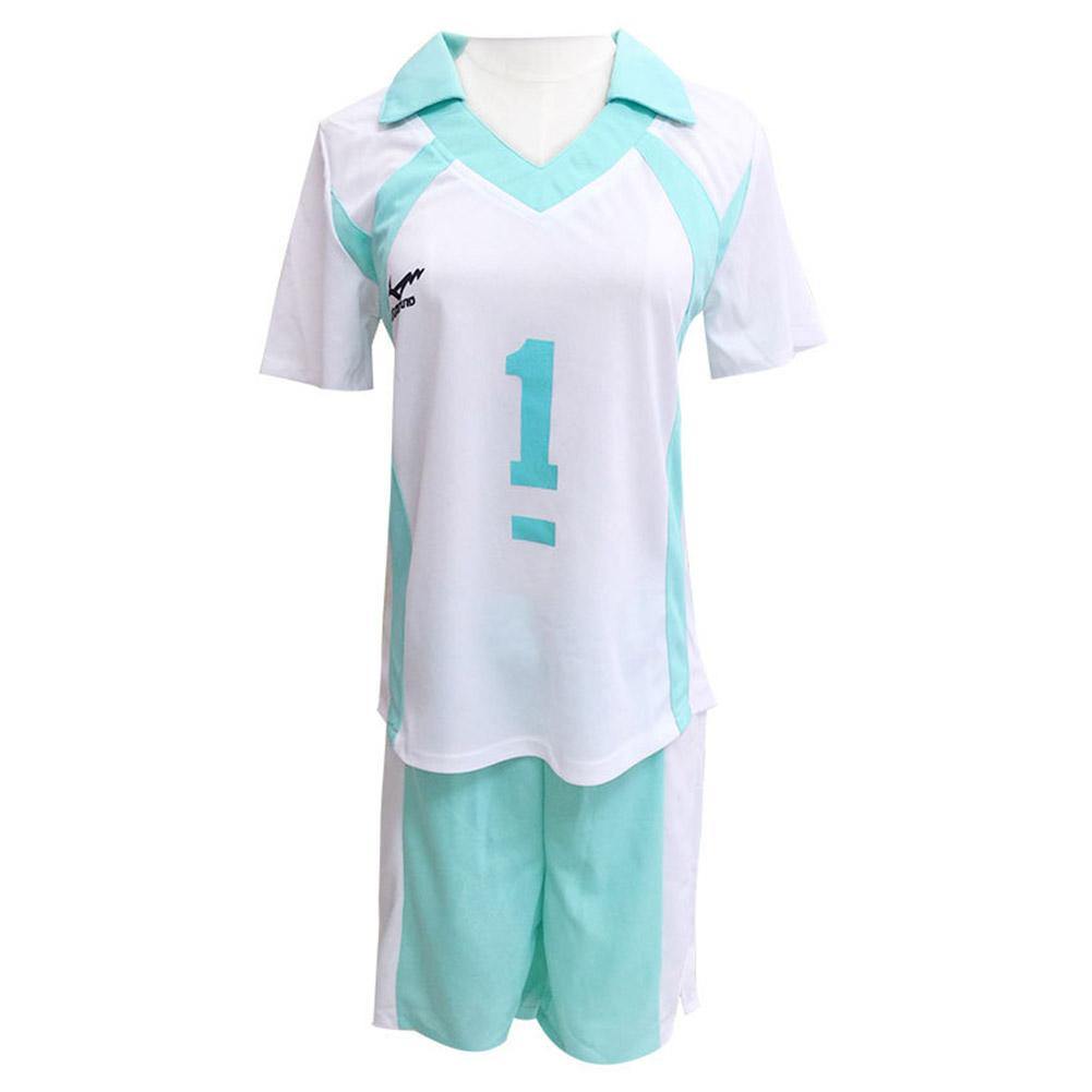 Haikyuu!! Oikawa Tooru Cosplay Aoba Johsai High School Gymnasium Uniform T-shirt Short Set - cosplaycartde