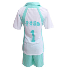 Haikyuu!! Oikawa Tooru Cosplay Aoba Johsai High School Gymnasium Uniform T-shirt Short Set - cosplaycartde