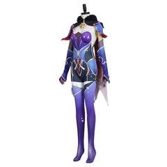 Genshin Impact Mona Outfits Cosplay Kleid Halloween Karneval Kostüm