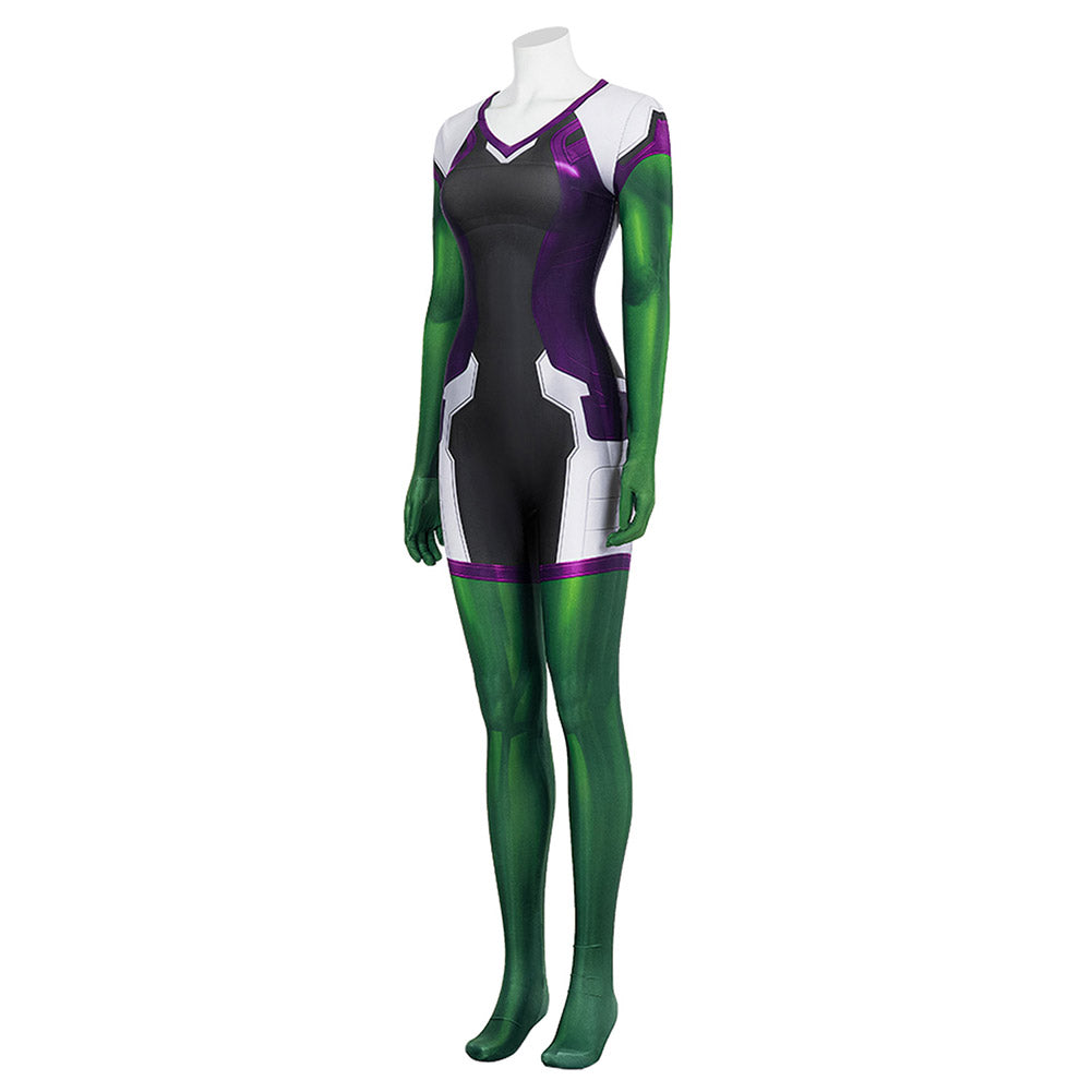 She-Hulk: Attorney at Law Jumpsuit Cosplay Kostüm Halloween Karneval Outfits