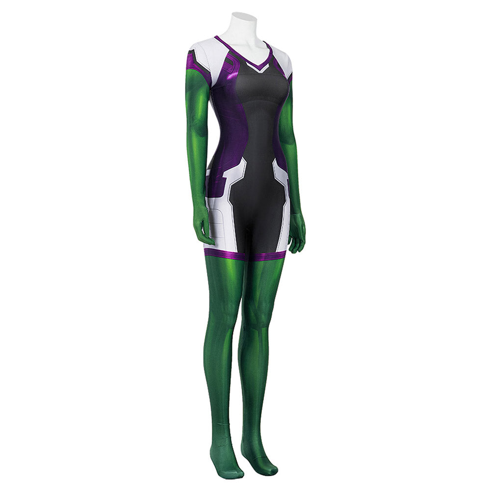 She-Hulk: Attorney at Law Jumpsuit Cosplay Kostüm Halloween Karneval Outfits
