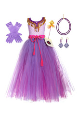 Kinder Mädchen Wish 2023 -Asha Cosplay tutu Kleid Kostüm Outfits