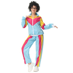 Retro Vintage Hip-Hop Disco Cosplay Kostüm Outfits Halloween Karneval Anzug