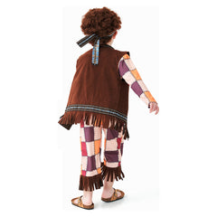 Kinder Retro Hip-Hop Plaid Anzug Outfits Tanzkleidung Sportbekleidung Set Outfits Halloween Karnevalsanzug