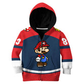 Kinder Super Mario Mario Cosplay Hoodie 3D Druck Sweatshirt mit Kapuze Kinder Streetwear Pullover