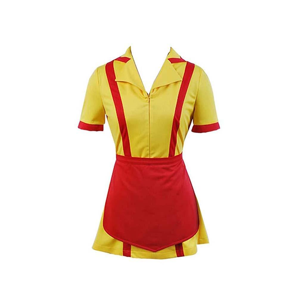 2 Broke Girls Max Caroline Kellnerinnen Uniform Kleid Cosplay Kostüm Karnival für Party Mottoparty - cosplaycartde