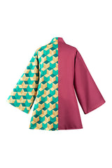 Demon Slayer: Kimetsu No Yaiba Tomioka Giyuu 3D Druck Umhang Erwachsene Unisex Haori mit Ohrringe