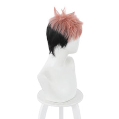 Jujutsu Kaisen Yuuji Itadori Perücke Cosplay Perücke rosa schwarz - cosplaycartde