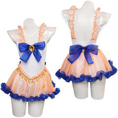 Sailor Moon Aino Minako Anime Cosplay Bademode 2tlg, originelle Bademode Halloween Karneval Outfits