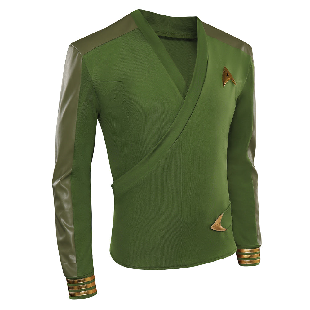 Star Trek: Strange New Worlds-Christopher Pikel Cosplay grüne Jacke Halloween Karneval Outfits