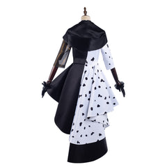 Cruella Cosplay Kostüm Kleid Outfits Halloween Karneval Set