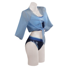 Valorant JETT Damen Sommer Bademode 3tlg. origineller Badeanzug