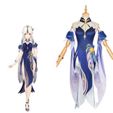 Ningguang Genshin Impact Cosplay Kostüm Orchid‘s Evening Gown Halloween Karneval Outfits