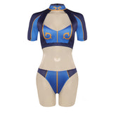 Street Fighter Chun-Li Damen originelle Bademode 2tlg. Badeanzug
