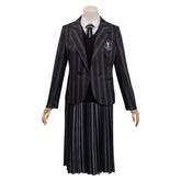 Addams Family Mädchen Cosplay Kostüm Outfits Halloween Karneval Uniform