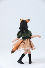Kinder Mädchen Tier Fuchs Kostüm Lolita Kleid Mädchen Kleid