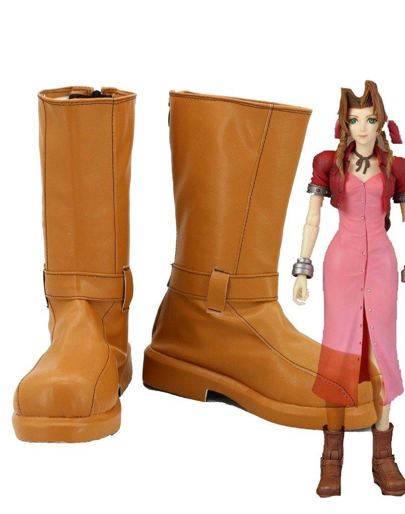 Final Fantasy VII 7 Aerith Aeris Gainsborough Stiefel Cosplay Schuhe Version A - cosplaycartde