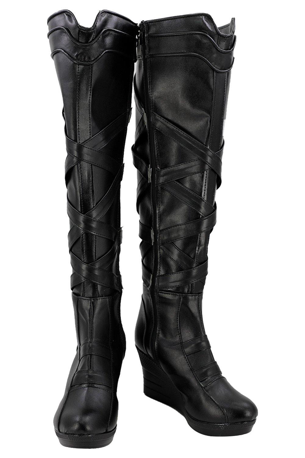 Thor 3 Ragnarok Valkyrie Schuhe Cosplay Schuhe Stiefel Schwarz - cosplaycartde