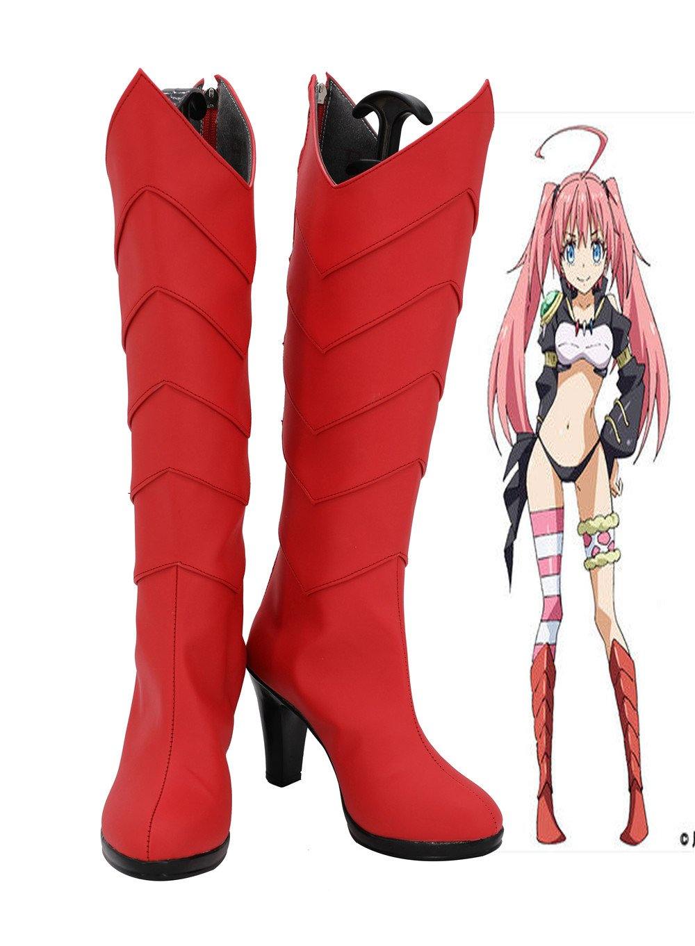 That Time I Got Reincarnated as a Slime Meine Wiedergeburt als Schleim in einer anderen Welt Milim Schuhe Cosplay Schuhe Stiefel - cosplaycartde