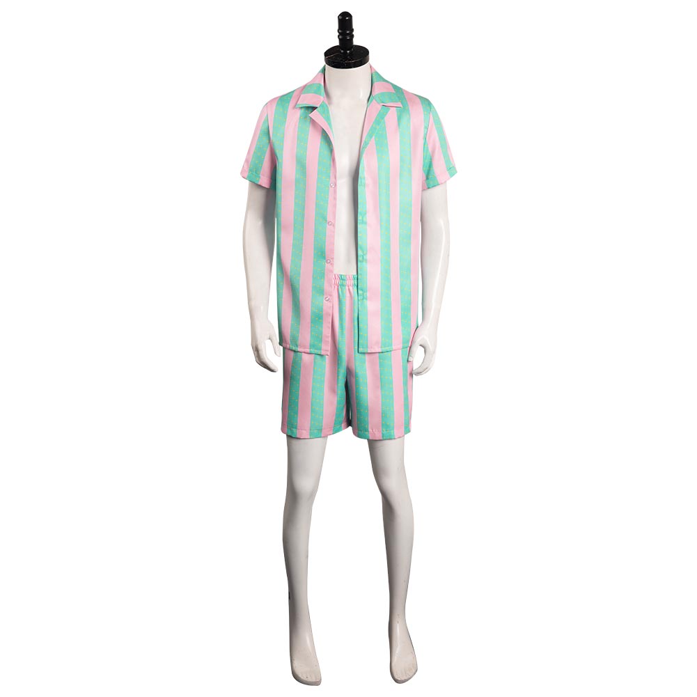 2023 Barbie Ken Herren Strandhemd und Badehose Cosplay Kostüm Halloween Karneval Outfits