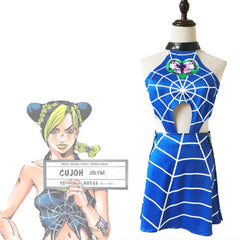 JoJo’s Bizarre Adventure Jolyne Cujoh Cosplay Kostüm Kleid Halloween Karneval Outfits