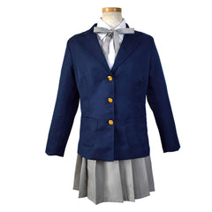 K-ON Mio Akiyama blaue Schuluniform Cosplay Kostüm Halloween Karneval Outfits