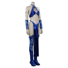 Mortal Kombat Kitana Cosplay Kostüme Outfits Halloween Karneval Anzug