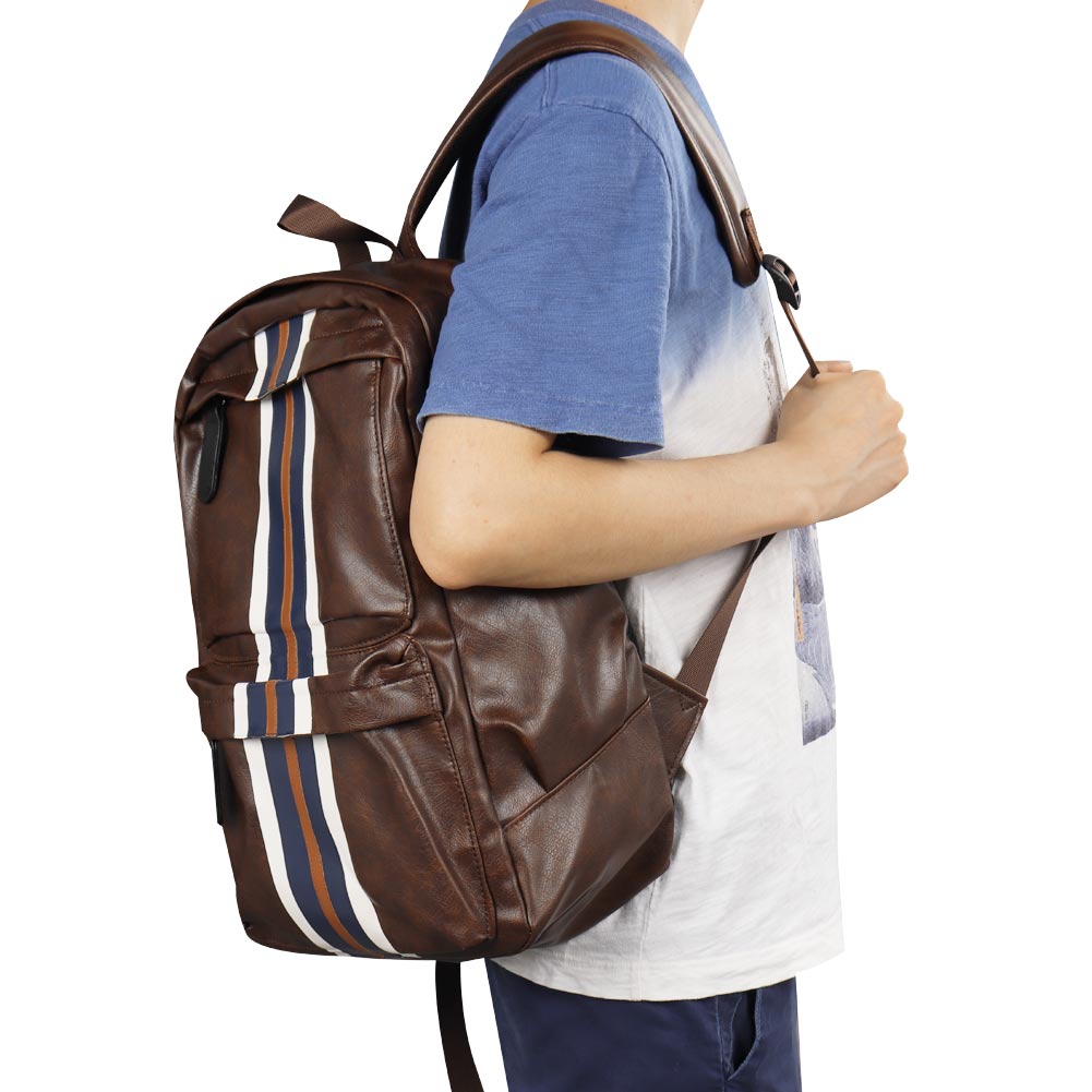 Flash Albert Desmond retro backpack Schultertasche Cosplay braune Tasche im Alltag