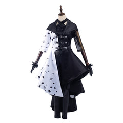 Cruella Cosplay Kostüm Kleid Outfits Halloween Karneval Set