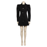 Poor Things Bella Baxter Cosplay schwartz Mantel Halloween Karneval Outfits auch für Alltag