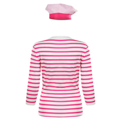 Barbie Film Margot Robbie rosa Oberteil Hut Cosplay Kostüm auch für Alltag