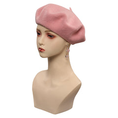 2023 Barbie, Margot Robbie Barbie rosa Hut, Ohrringer, Fliege Coaplay Zubehör