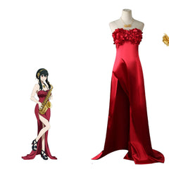 SPY×FAMILY Yor Forger Cosplay Kostüm Outfits Halloween Karneval Kleid
