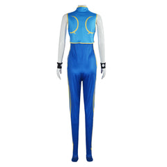 Street Fighter Alpha Chun Li Overall Cosplay Kostüm Halloween Karneval Outfits