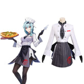 Genshin Impact X Pizzahut - Eula Uniform Halloween Karneval Outfits