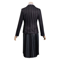 Addams Family Mädchen Cosplay Kostüm Outfits Halloween Karneval Uniform