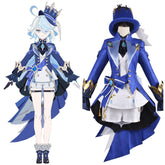 Genshin Impact Focalors Kostüm Cosplay Halloween Karneval Outfits