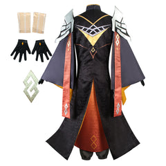 Genshin Impact Zhongli Cosplay Kostüm Halloween Karneval Outfits