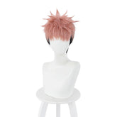 Jujutsu Kaisen Yuuji Itadori Perücke Cosplay Perücke rosa schwarz - cosplaycartde