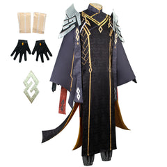 Genshin Impact Zhongli Cosplay Kostüm Halloween Karneval Outfits