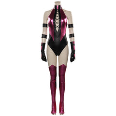Mortal Kombat Mileena Cosplay Sexy Kostüm Outfits Halloween Karneval Jumpsuit
