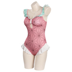 Kamado Nezuko Demon Slayer Cosplay Outfits Badeanzug