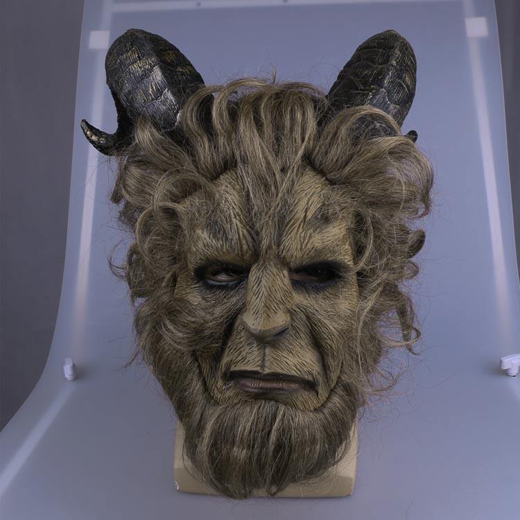 2017 Beauty and the Beast Schönheit und das Biest Dan Stevens Beast Maske Langharre Cosplay - cosplaycartde
