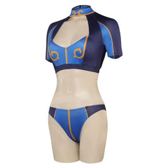 Street Fighter Chun-Li Damen originelle Bademode 2tlg. Badeanzug