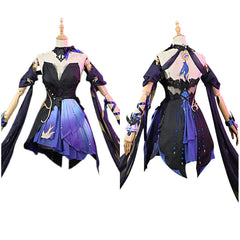 Keqing Genshin Impact Opulent Splendor Cosplay Halloween Karneval Kostüm