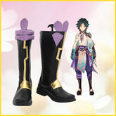 Genshin Impact Xiao Cosplay Stiefel Schuhe