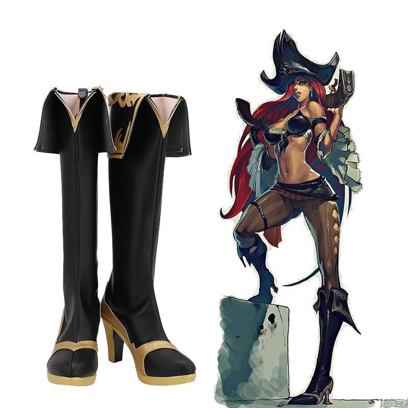 LoL League of Legends Die Kopfgeldjägerin Miss Fortune Stiefel Cosplay Schuhe - cosplaycartde