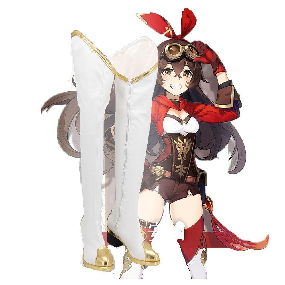 Genshin Impact Amber Stiefel Cosplay Schuhe - cosplaycartde