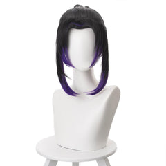 Demon Slayer Kimetsu no Yaiba Kochou Shinobu Perücke Schwarz Lila Cosplay Perücke - cosplaycartde